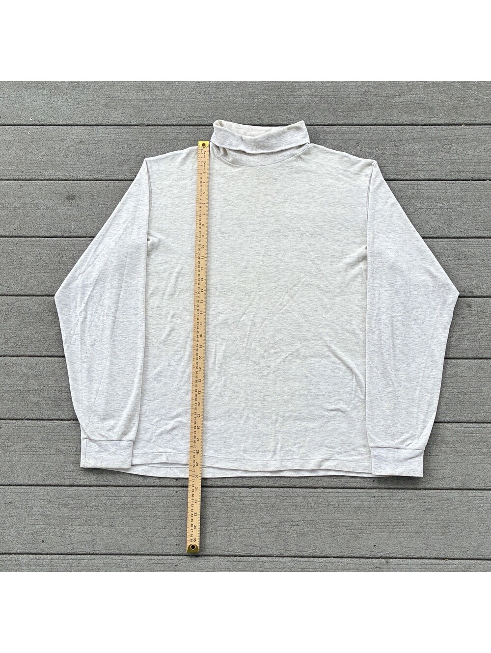 Vintage 90s Lands' End Turtleneck Shirt Men's XL Tall USA Cotton Top Sweater